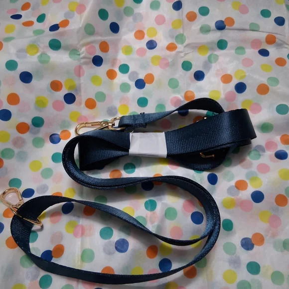 Stylish Blue Shoulder Bag with Gold Accents Crossbody - Picture 10 of 14